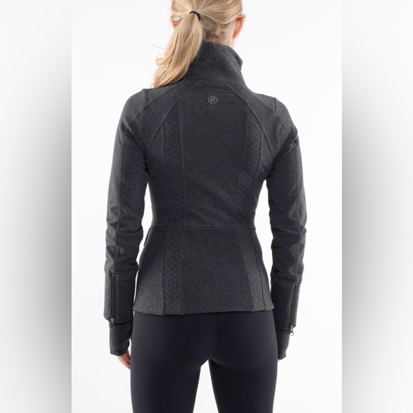 Lululemon It’s Happening Jacket Heathered Deep Coal Size 6 - Picture 7 of 16